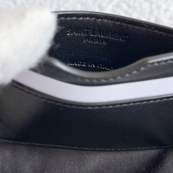 Authentic Saint Laurent Croc Embossed Flip Card Case with Lanyard - Picture 11 of 16